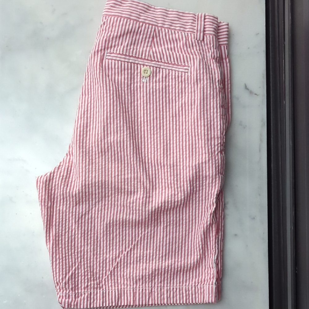 Vineyard Vines Men's Red Striped Chinos
